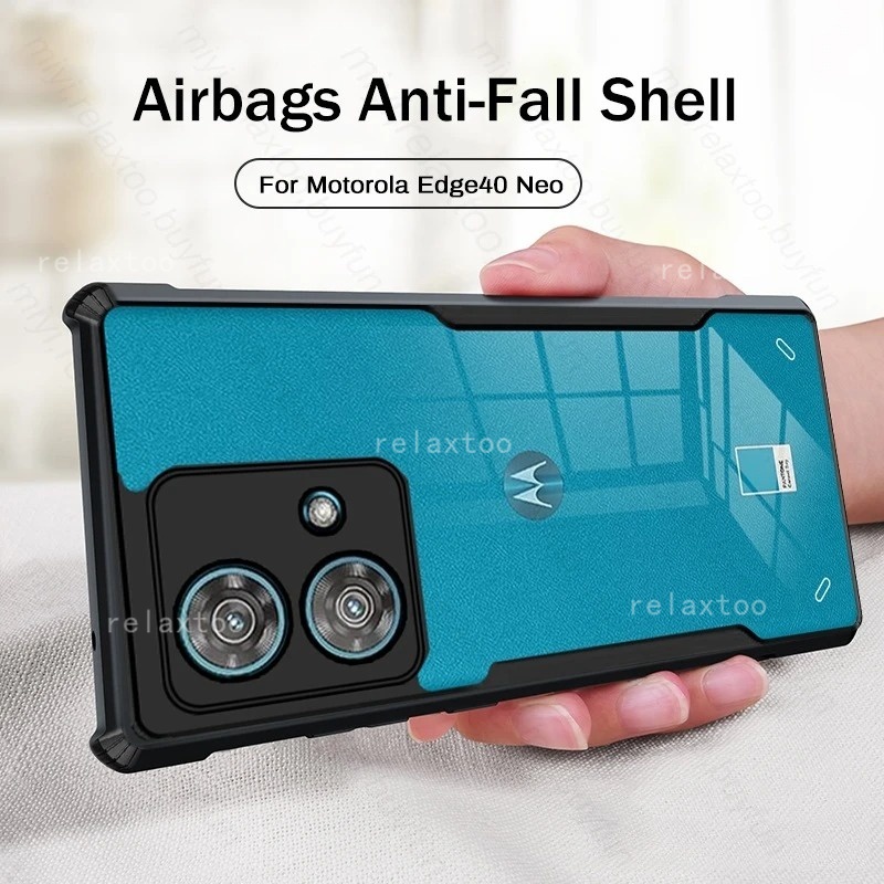 Clear Casing For Motorola Edge 40 Neo 40Neo Edge40 G84 G54 MotoG84 MotoG54 5G 4G Transparent TPU Acrylic Soft Phone Case Anti-fall Camera Lens Protect Shockproof Back Cover Casing