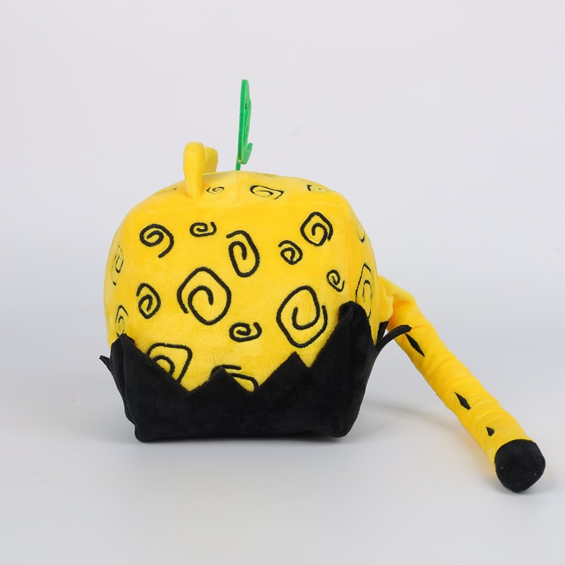 Boneco de pelúcia da série Blox-Fruits de 14 c , boneco de pelúcia de anime  periférico de desenho animado, estampa de leopardo, caixa de frutas com  asas de morcego, almofada quadrada super