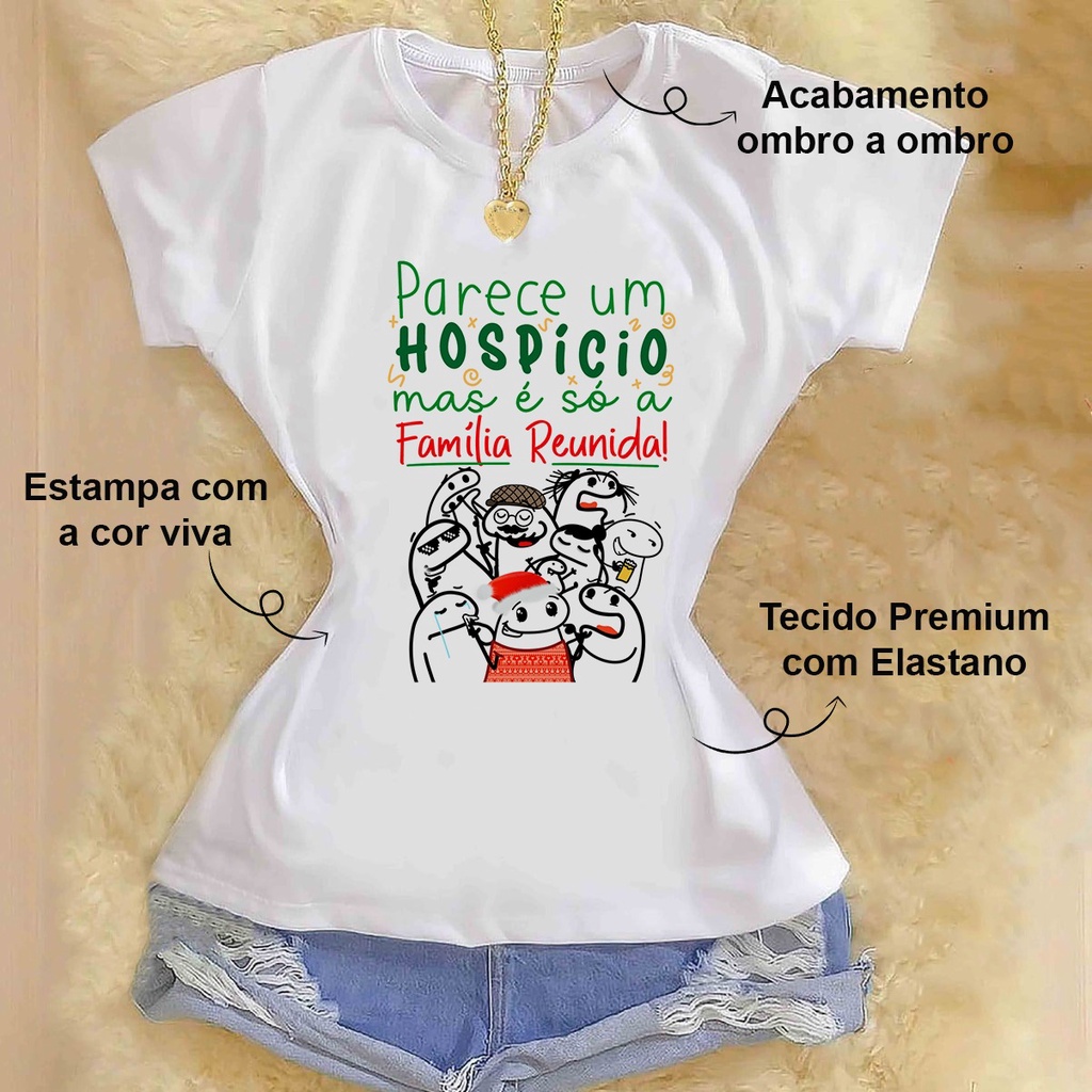 Blusa Feminina Premium T-Shirt - Flork Natal