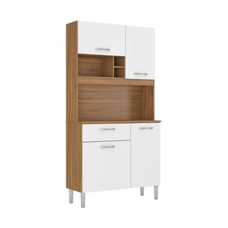 Armário de Cozinha Compacta 4 Portas e 1 Gaveta Multimóveis CR20233