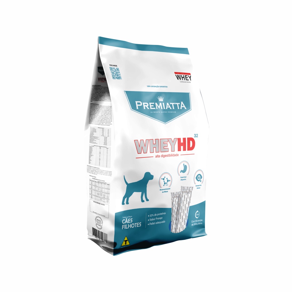 Premiatta Whey HD 32 Cães Filhotes de todas as raças