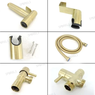 Banheiro De Pulverizador De Bidê De Banho Torneira De Água Mangueira Suporte De Válvula De Parede Acessórios Ferragens BR6L1