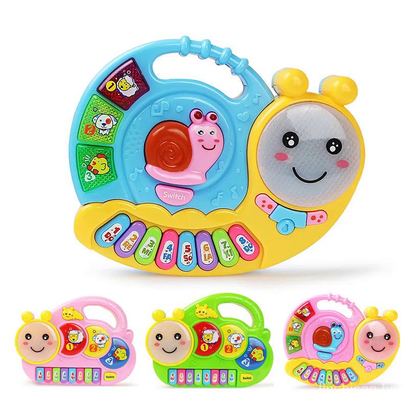 Piano Musical Educativo Animais Brinquedo Som Infantil Bebe Cor