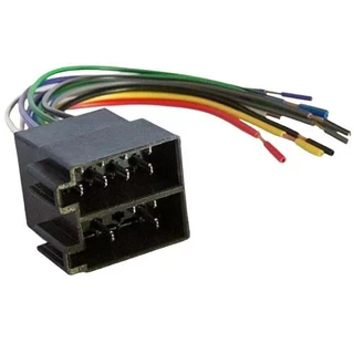 Chicote Plug Rádio Automotivo Conector Iso Kit 16 Vias Macho