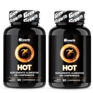Hot Termogênico 60 Cápsulas Growth Supplements Kit 2 Potes