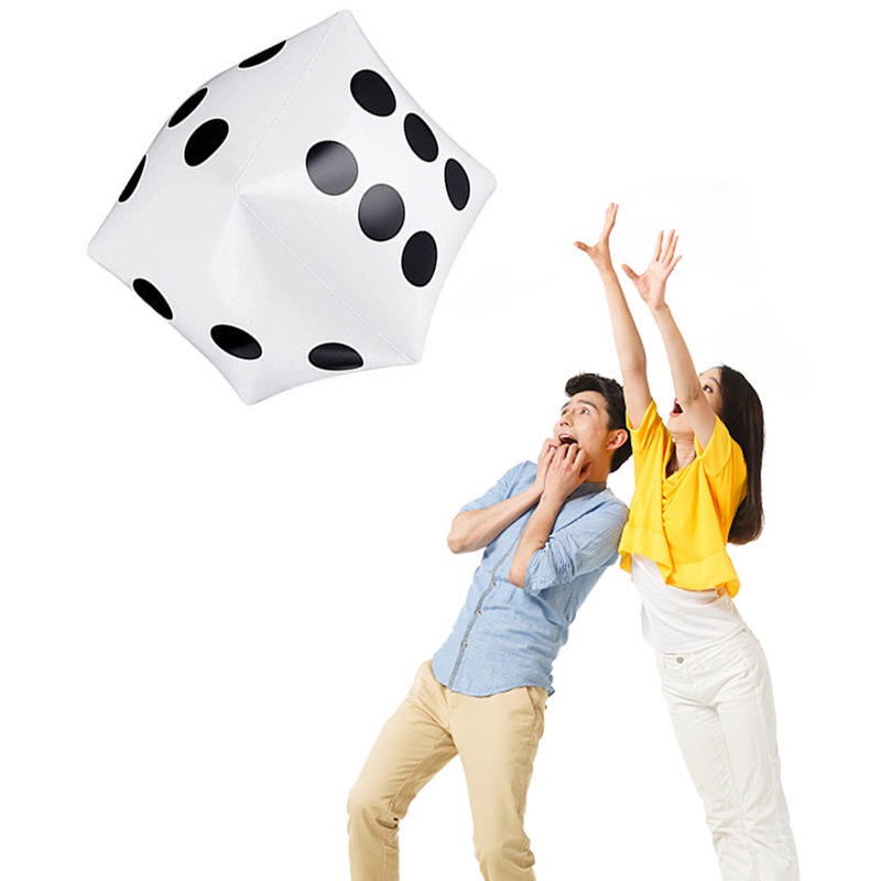 Dado Hinchable Gigante De 30 Cm – Cubo Jumbo De PVC Para Juegos En Interior Y Exterior, Ideal Para Piscina, Jardín, Fiestas Y Juegos De Mesa