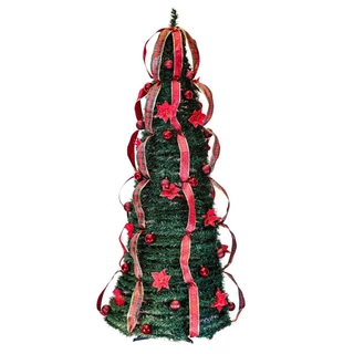 Árvore Decorativa De Natal Magizi Retrátil Barcelona 180cm