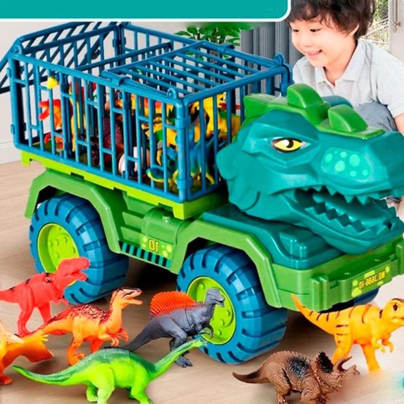 Brinquedo Caminhão Dinossauro Tiranossauro Rex Modelo Para Meninos