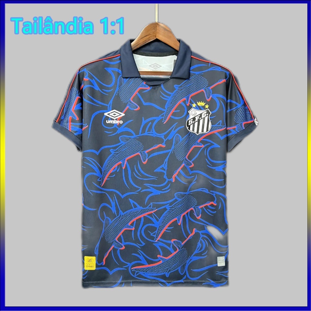 2023/2024 Camisa De Futebol Santos third away Camisa 3 masculino Thai Versão 1:1