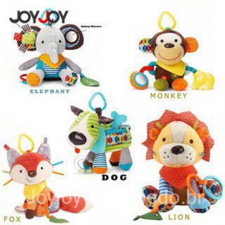 Brinquedo multifuncional Baby tether macio pelúcia boneca sino berço sino CUS1