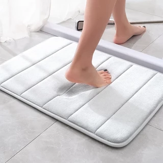 Soft Tapete Antiderrapante Macio para Banheiro- Conforto e Luxo- 60cmx40cm