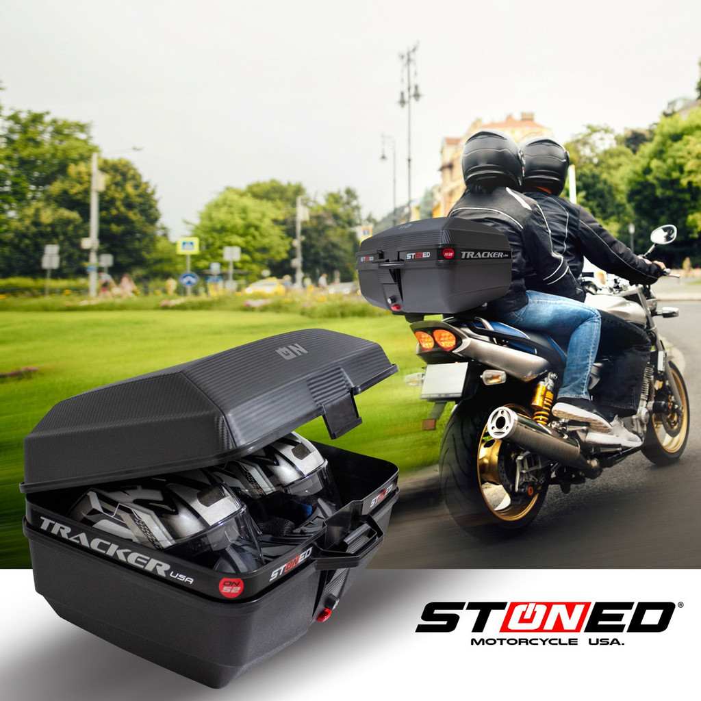 Bauleto Grande Bau Moto 52 Litros Quadrado Para 2 Capacetes | Shopee Brasil