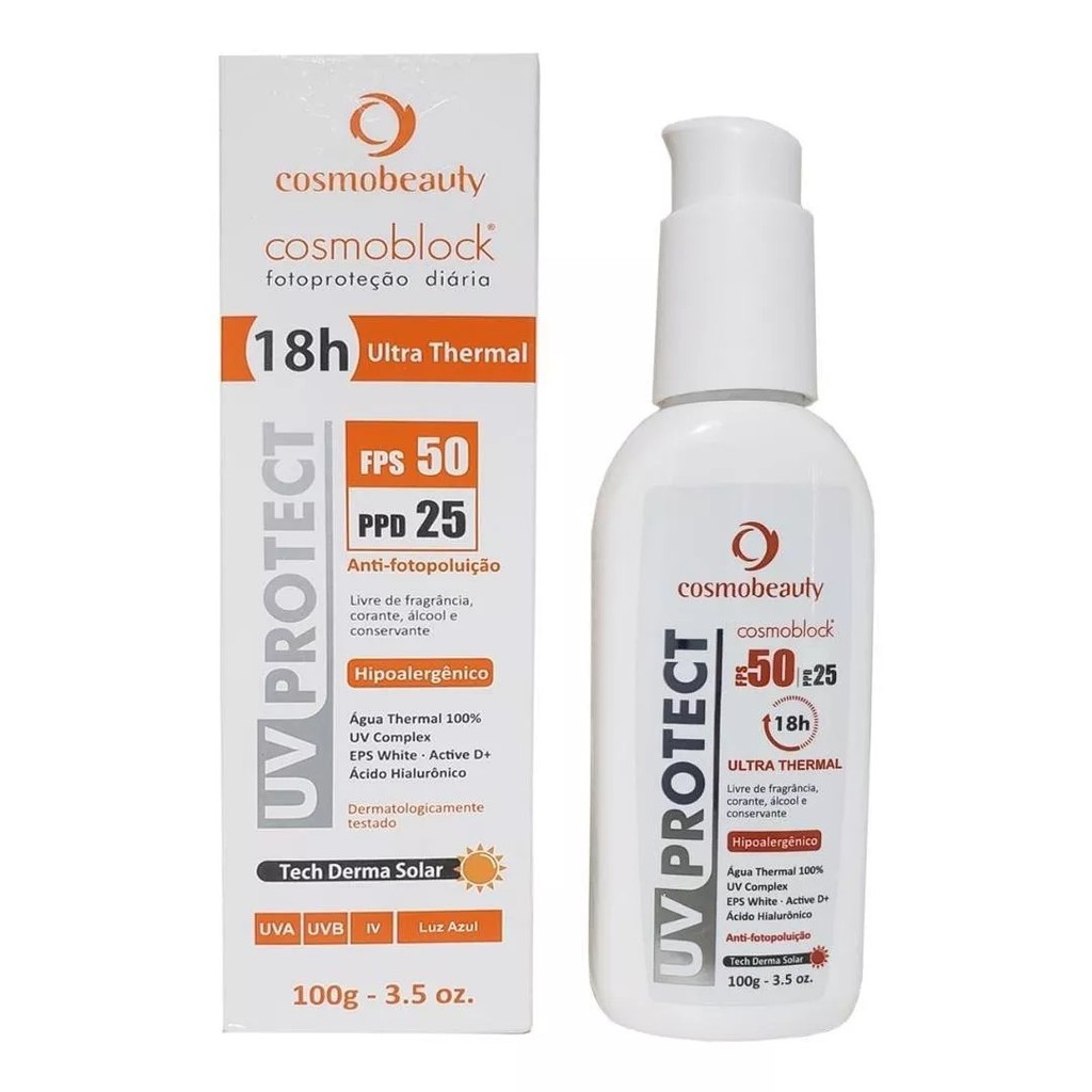 Cosmoblock UV Protect FPS 50 Ultra Thermal 100g | Shopee Brasil