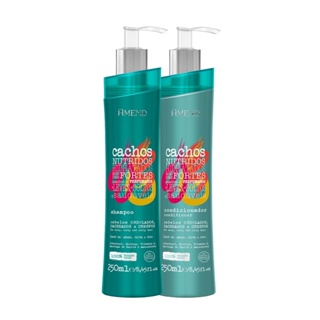 Kit Shampoo Condicionador Cachos Ondulados Nutridos Amend