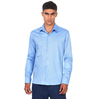 Camisa Masculina Aflex Polo Wear Azul Escuro