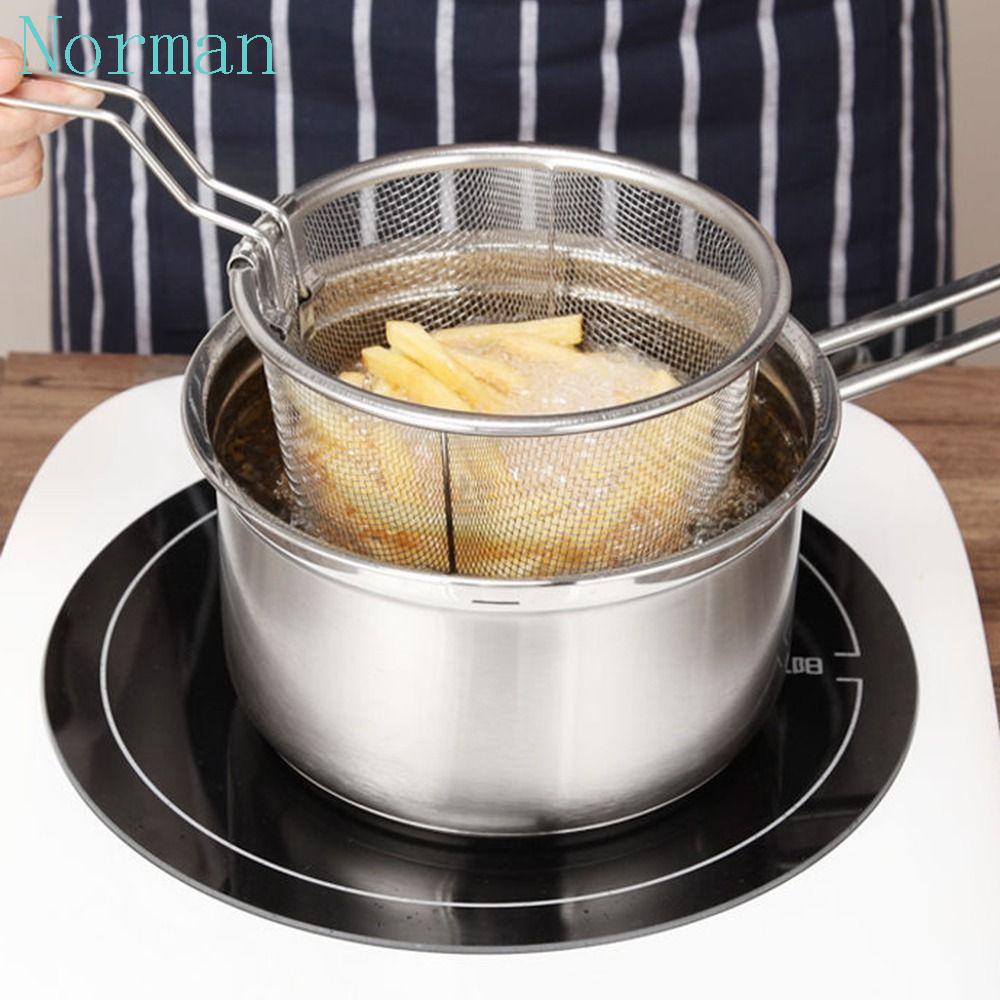 Cesta NORMAN De Fritura Home Anéis De Cebola Cozinha Ferramentas De Cozimento Em Rede Dobrável De Aço Inoxidável
