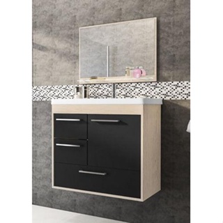 Conjunto Procion Berlin c/ Gavetão 60cm Preto Cerocha