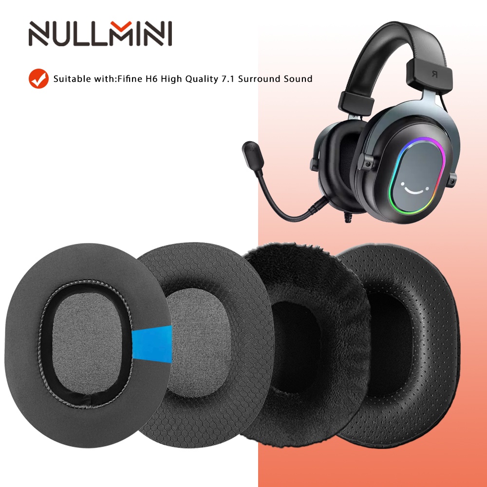 Fones De Ouvido De Reposição NullMini Para Fifine H6 Alta Qualidade 7.1 Jogos Com Som Surround Manga Earmuff