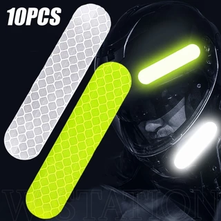 10Pcs Adesivo Refletivo De Alerta De Capacete De Alta Qualidade/Noite Paster/Anti-Colisão À Prova D'água