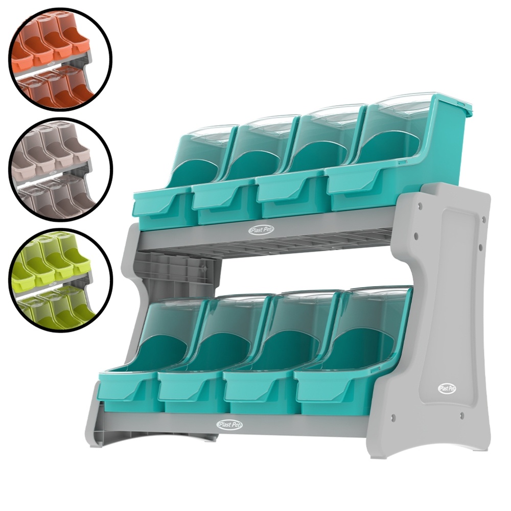 Dispenser de Balcão Móvel PDV Display 8x3,8Lts Plast Pet