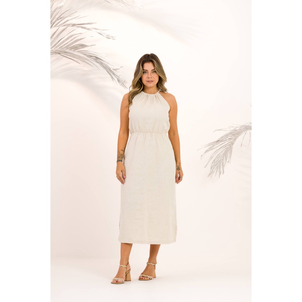 Vestido Midi Linho