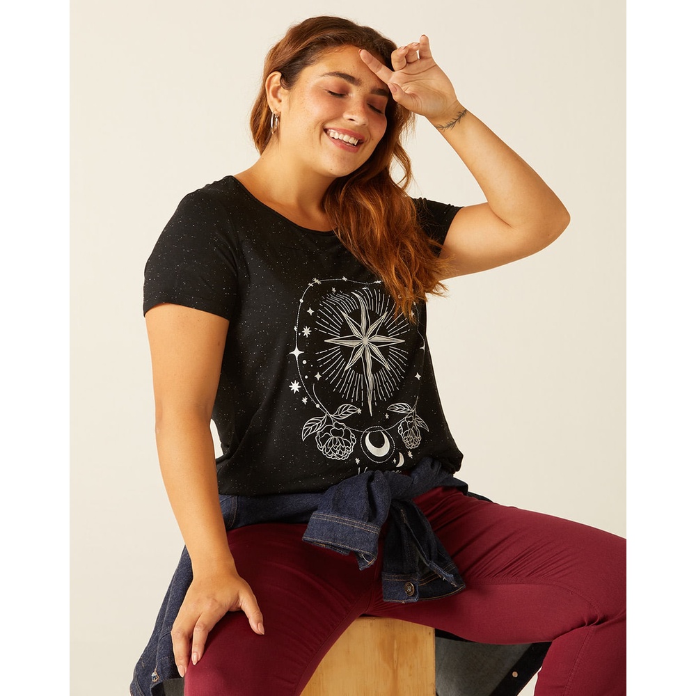 Regata Decote U Modal Plus Size Feminina - Preto – Basicamente