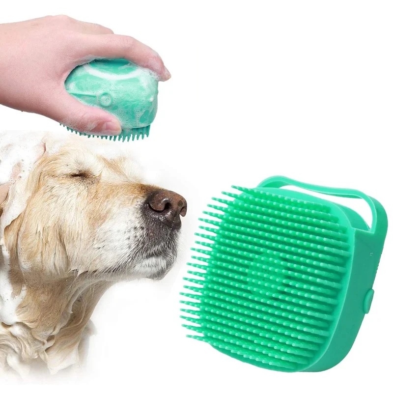 Lava Pelo Pet Escova Banho Cachorro Gato Dispenser Shampoo