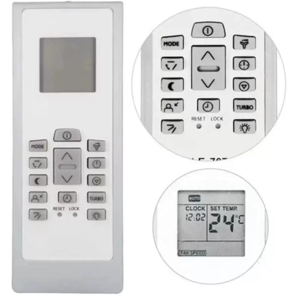 Controle Remoto Compatível Ar Condicionado Electrolux RG01/ BGEF-ELBR ...
