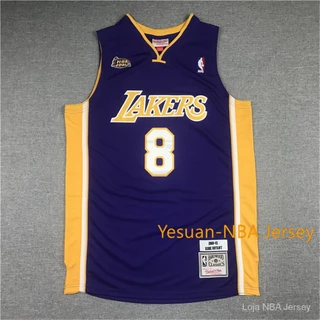 Camisata Los Angeles Lakers 2000-01 Finals Homens # 8 Kobe Bryant retro De Basquete nba jerseys