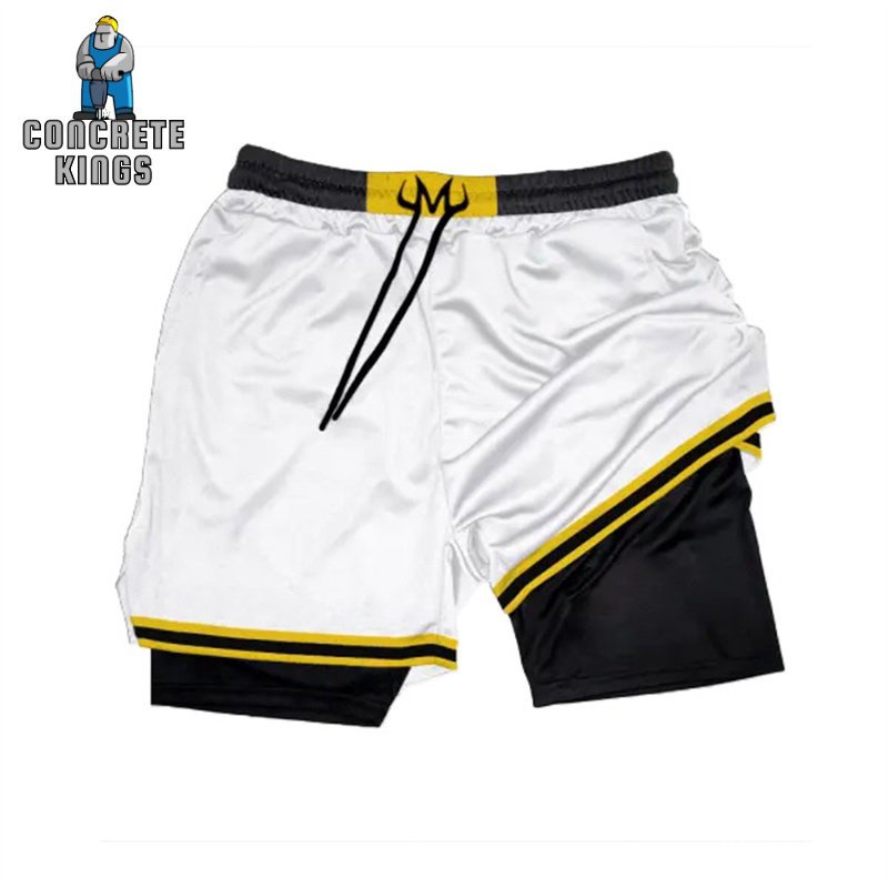 Anime Gym Shorts Homens Manga 3D Impressão 2 Em 1 Esportes Secos Rápidos De Verão Fitness Running Workout Mesh Performance
