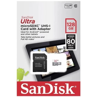Cartão de Memoria MicroSD Ultra 128GB 80MB/s SanDisk