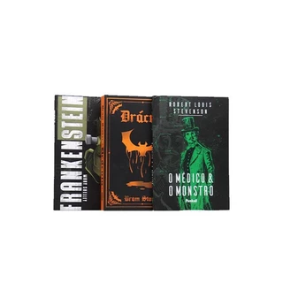 Kit 3 Livros | Clássicos do Horror | Drácula + Frankenstein + O Médico e o Monstro