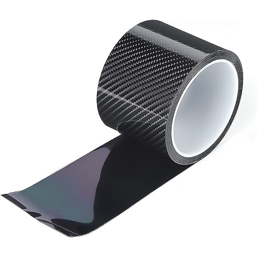 Adesivo Faixa Fibra Carbono Preto Envelopar Automotivo 2 M