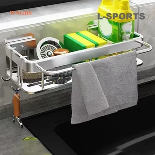 L-SPORTS Porta Esponja Cozinha Organizador De Pia Rack Louça Panos Pendurado De Drenagem Armazenamento De Caddy