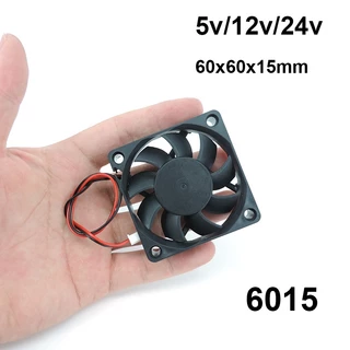 6cm DC 5V 12V 24V 60mm 6015 Ventilador 6cm Resfriador De Computador PC Fonte De Alimentação XH2.54 2Pin Para Impressora Reprap 3D Parte BRA1