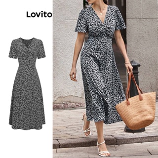 Lovito Vestido Floral Boho Ditsy Para Mulheres L74ED082