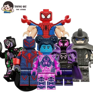 Superhero Minifigures Spider-Man Building Block Coleção de Brinquedos Ornamentos mini Modelo Presente