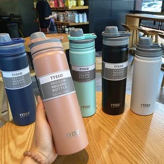 Garrafa Térmica De 530/750ML Aço Inoxidável Frasco A Vácuo Isolado Copo De Viagem Para Crianças Caneca De Café Termica