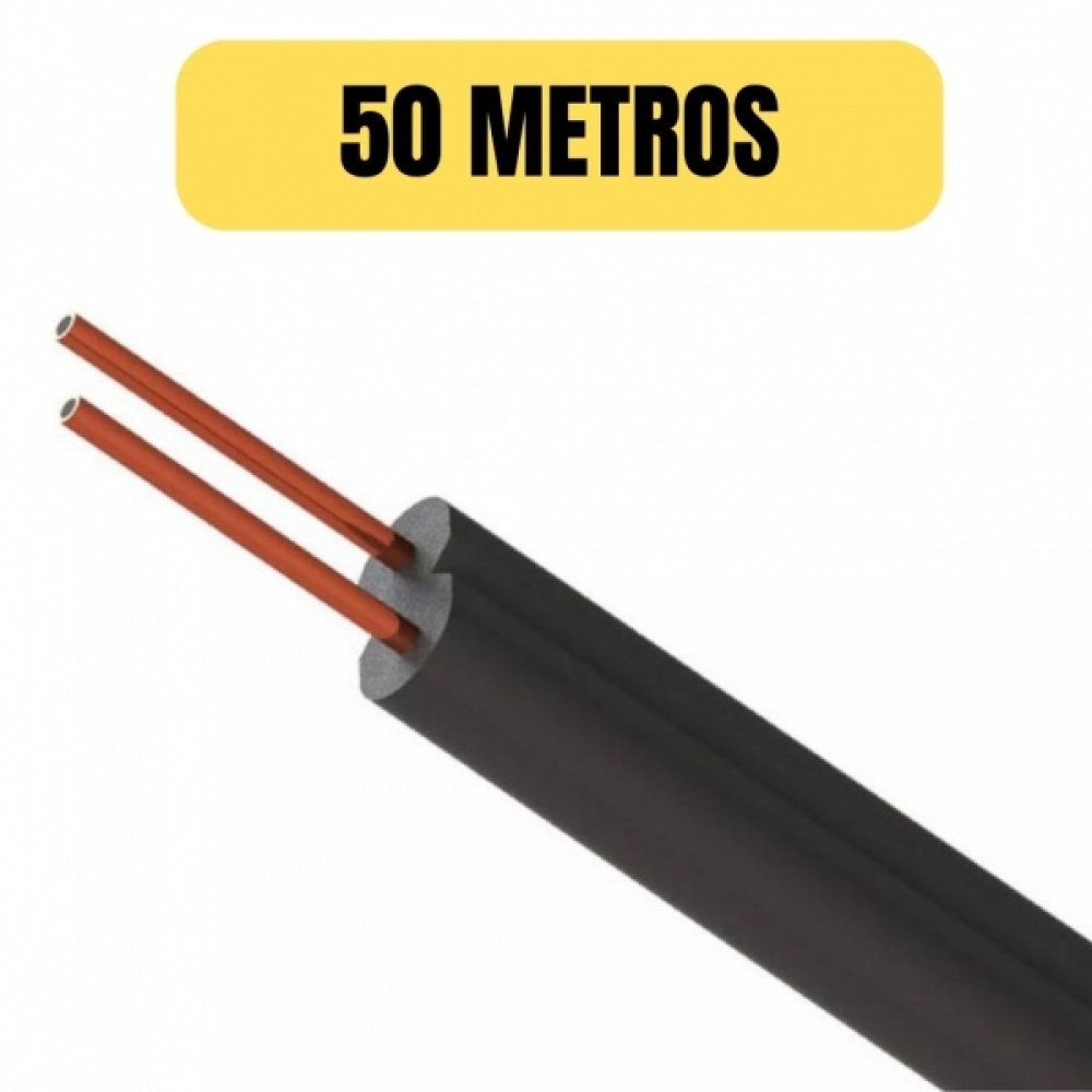 CABO TELEFONE EXTERNO TIPO DROPS 50 METROS 2X18AWG FE-100