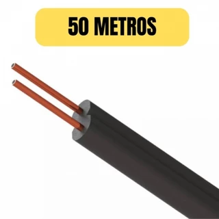 CABO TELEFONE EXTERNO TIPO DROPS 50 METROS 2X18AWG FE-100