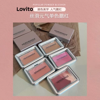 Lovito Beleza Sombra Blush Herorange Natural Multifuncional Fácil de Colorir para Mulheres LBT01029