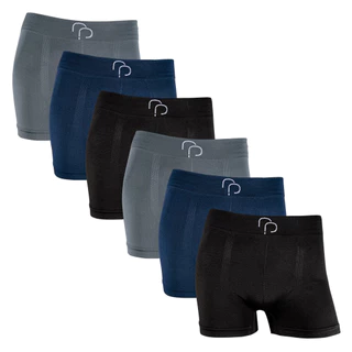 Kit 6 Cuecas Boxer Sem Costura Basic RP