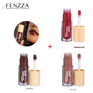 Tint Gloss Labial Batom Choco Fun Fenzza -8 Cores em Oferta na Shopee