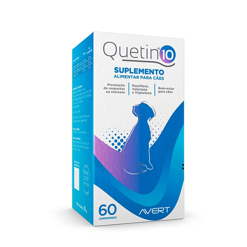 Suplemento Alimentar para Cães Quetin 10 (60 comprimidos) - Avert