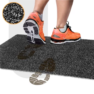 Tapete Higiênico Capacho de Porta Antiderrapante Para Limpeza Com Alta Absorção Mágico de Sujeira e Líquidos 40x60cm