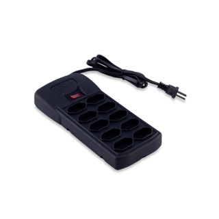 Filtro de linha 10 tomadas bivolt preto Force Line