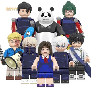 WM6140 Zenin Maki Inumaki TogaRiko Orimoto Okkotsu Yuta Gojo Satoru Panda Amine Kaisen Blocos De Ação Kids Toys