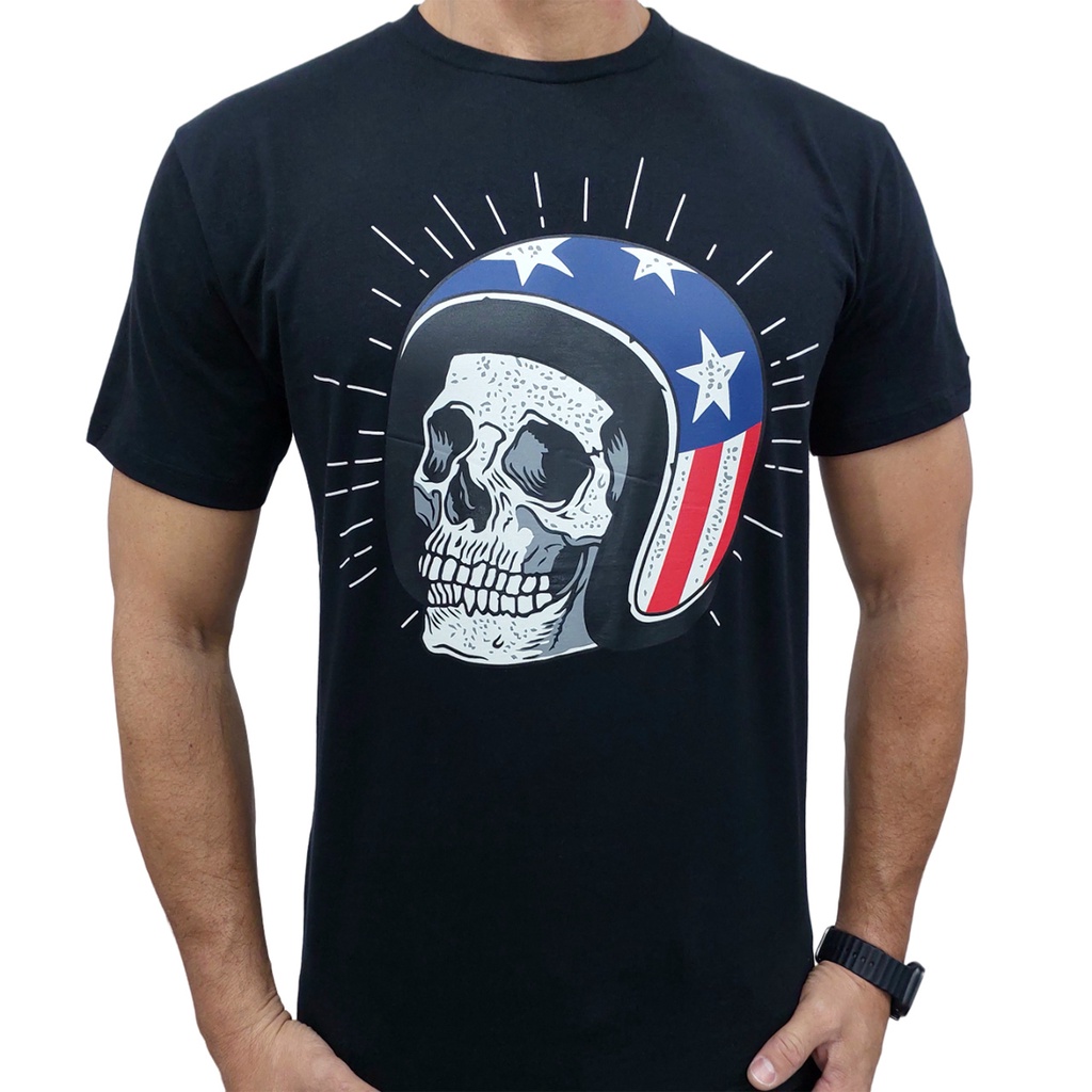 Camiseta Malha Fria Camisa Basica Oakley Skull Caveira Top