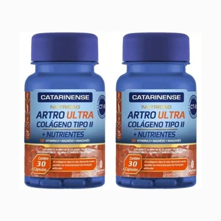 Colágeno Tipo II Artro Ultra + Nutrientes Catarinense C/30 Cápsulas - Kit C/2