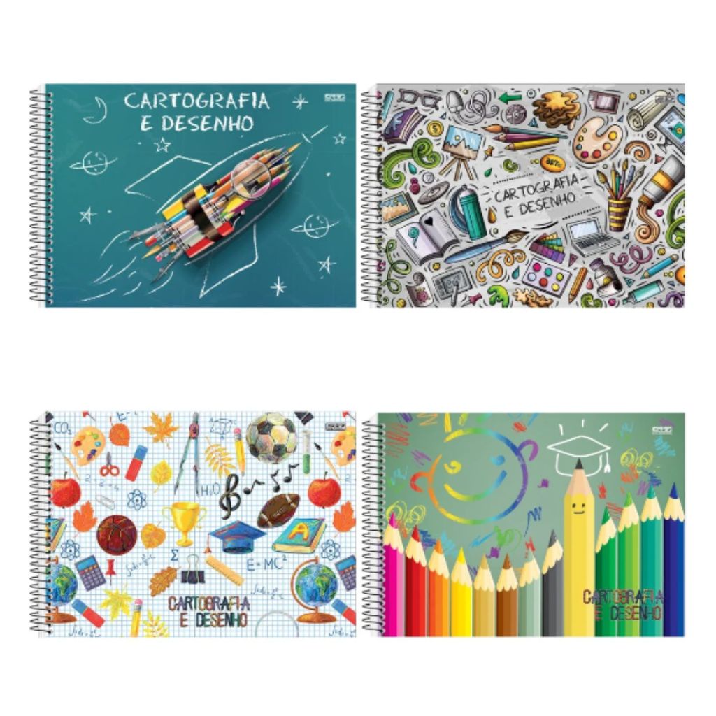 Caderno Desenho SD Artes 60 folhas | Shopee Brasil